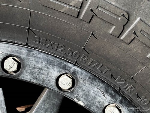 35x12.50R17 standard LT tire sizing on Nitto Terra Grappler G2
